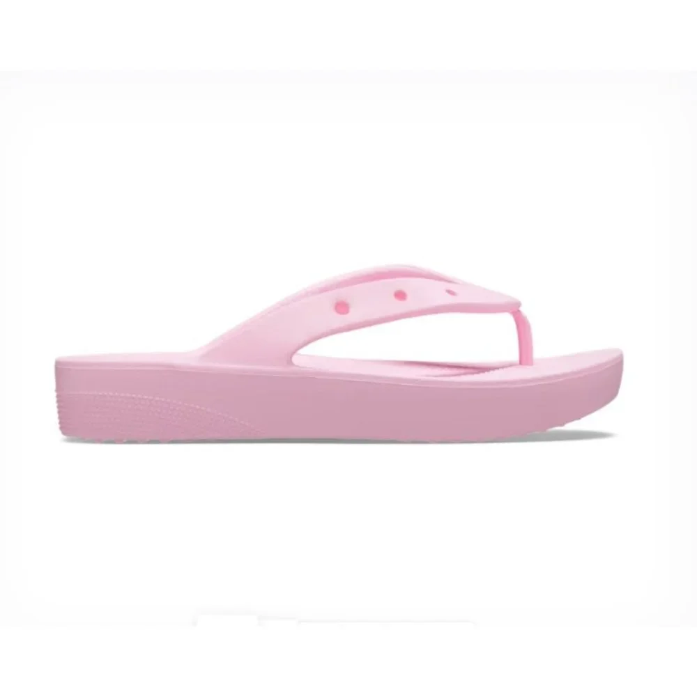 New Crocs Women's‎ Classic Platform Flip Flop Sandals Flamingo Pink US 9